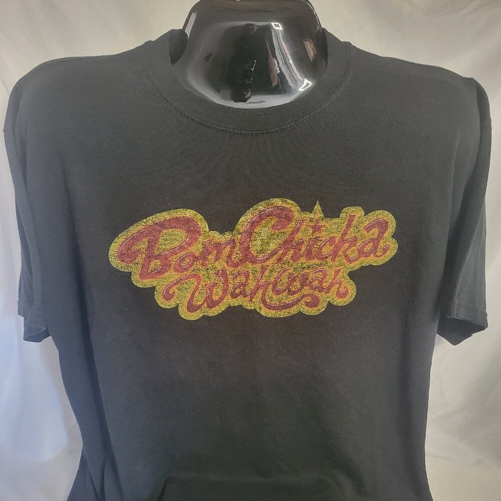 Axe Body Spray Vintage ' Bom Chicka WahWah ' Print T-shirt (XL) USA Made